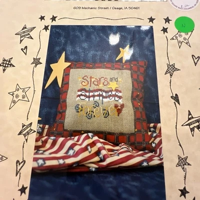 Stars And Stripes Forever Cross Stitch Pattern Waxing Moon Designs #SP9 America - Image 1 of 4