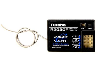 Futaba R203GF Empfänger 2,4 GHz S-FHSS 3-Kanal #01000500 - Bild 1 von 2