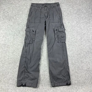 American Eagle Hose Damen 6 grau Baggy Jogger Cargotaschen verstellbar Grunge - Bild 1 von 16