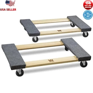 Heavy Duty Furniture Moving Dolly 2-Pack 1320lbs Capacity Swivel Casters New - Picture 1 of 6