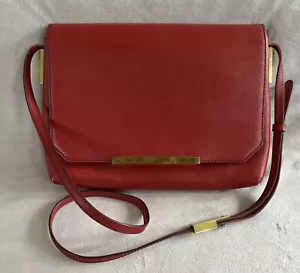 NWT JCrew Leather Claremont Purse Crossbody Bag Desert Cherry Retail $250 - Picture 1 of 9