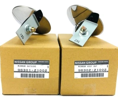 Nissan Right Left Side Fender Mirrors Datsun 510 1000 1200 Sunny B110 Genuine - Image 1 of 3