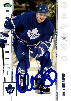 Nikolai Antropov - Signed 2003-04 In The Game Parkhurst Original 6 Card #1 - Image 1 of 2