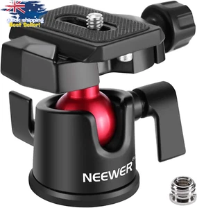 360° Tripod Ball Head w/ Arca QR Plate & Bubble Level - DSLR/Monopod, 11Lb Load - Picture 1 of 12