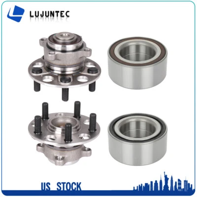 Wheel Bearing Hub & Bearing For Acura Tl 2009-2014 FWD 2 Pcs Front + 2 Pcs Rear - Image 1 of 4