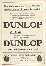 W7658 Reifen Dunlop - Werbung Der 1909 - Old Werbung