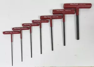 Blue-Point 7 Piece T Handle Hex Key Allen Wrench Set Red Grip AWMCG - Picture 1 of 24