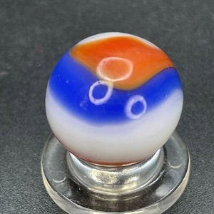 Akro Agate Marble Akro Corkscrew Special Tri Color Marble Vintage Marbles 0.629 - Picture 1 of 12