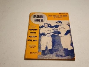 VTG May 1947 Baseball Digest Paperback Manager Bill Herman Cover - Picture 1 of 5