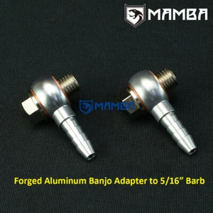 Kit de tubería de perno de banjo de agua turbo M12x1,25 a 8 mm / 5/16" Barb TD03 TD04 TF035HM - Imagen 1 de 5
