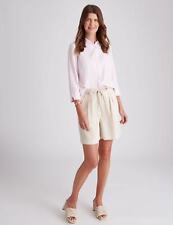 W LANE - Womens Summer Tops - Pink Blouse / Shirt - Linen - Smart Casual Clothes