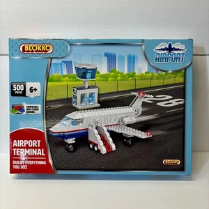 BLOKKO Plane and Airport Terminal 500 Interlocking Pieces NEW - Picture 1 of 4
