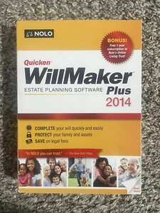 Quicken Willmaker Plus 2014 by Nolo Platform : Windows 7, Windows Vista, Windows - Picture 1 of 3