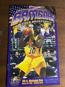 January 29, 2005 LSU vs. Mississippi State Men's Basketball Game Program - Picture 1 of 2