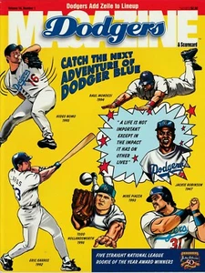1997 Pittsburgh Pirates at Los Angeles Dodgers béisbol Jackie Robinson en portada - Imagen 1 de 1