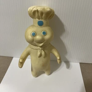 Pillsbury Dough Boy 7" Vinyl Toy Figure 1971 Rare Collectable Good Condition - Foto 1 di 3