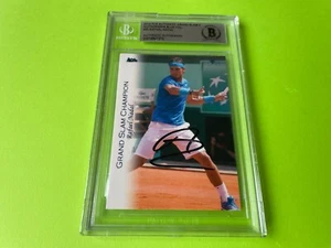 Rafael Nadal French Open 2012 Ace Authentic GS Card Signed Auto Beckett BAS - Picture 1 of 3