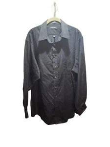 Puritan Button Down Shirt Black Solid Long Sleeve Casual Collared Mens Size XL - Picture 1 of 4