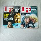 Lot of 2 Vintage LIFE Magazine Star Wars June 1983 & Indian Jones June 1984 