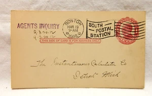 UX24 WILLIAM McKINLEY POSTAL CARD POSTMARKED 1912 - Picture 1 of 2