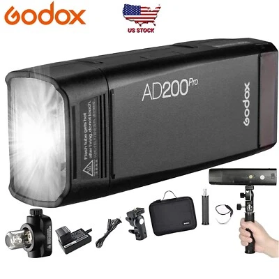 Godox AD200 Pro AD200Pro Flash for Sony Canon Nikon Fujifilm Fuji Olympus Camera - Image 1 of 4