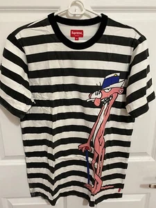 Supreme Pink Panther Collaboration Black Regular Border Sz M Vintage OG - Picture 1 of 4