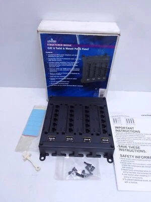 LEVITON 476M-624 CAT 6 TWIST & MOUNT PATCH PANEL - Image 1 of 4