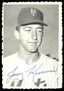 1969 Topps Deckle Edge #25 Jerry Koosman Mets (crease) *465