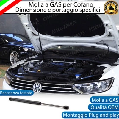 PISTONCINO MOLLA A GAS COFANO ANTERIORE PER VOLKSWAGEN PASSAT B8