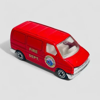 Welly 1:64 Fire Department Van – Red Rescue Diecast Emergency Vehicle - image 1 of 4