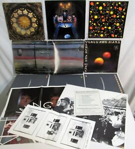 3 PAUL MCCARTNEY LPs Wings Over America / Venus and Mars / Back to Egg + Posters