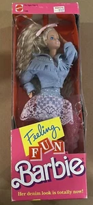 Feeling Fun Barbie Doll Denim Look 1988 - Picture 1 of 2
