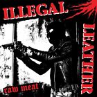 ILLEGAL LEATHER Raw Meat LP PUNK ROCK Hardcore BLACK VINYL Sealed THE GAGGERS