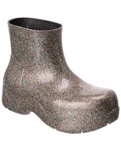 Bottega Veneta The Puddle Glitter Rubber Boot Women's Gold 37