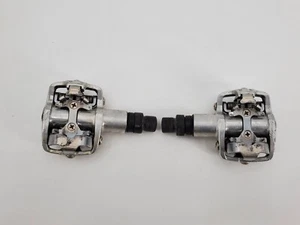 Vintage GT SPD Mountain Bike Pedals Left & Right Silver - Picture 1 of 12