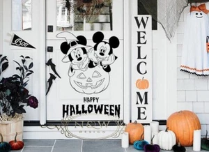 Mickey & Minnie Mouse Halloween Wall Decal | Disney Vinyl Window/Wall Sticker UK - Picture 1 of 6