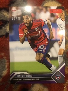 2023 TOPPS NOW MLS All-Star Game Jesus Ferreira  # AS-2 Purple Parallel #5 Of 25