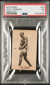 Jack Johnson 1923 W580 #34 PSA 5 - Picture 1 of 2