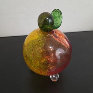 Pflug und Herd Glas Birne Obst Fliegenfalle Kunstglas mit Fuß - Bild 1 von 6