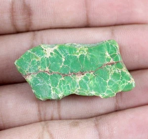 32,25 ct natürlicher grüner Carico Lake Türkis 38 x 18 mm poliert grob T14566 - Bild 1 von 7