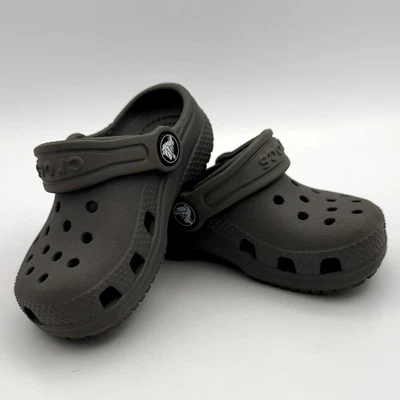 Zuecos Crocs Iconic Classic Comfort grises sin cordones talla C7 Foto 1 de 4