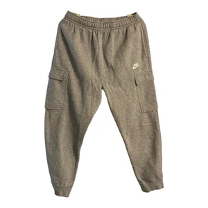 Nike Jogginghose Herren M grau Sportswear Club Fleece gefüttert Cargotasche Sweatpants - Bild 1 von 8