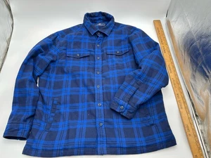 Vineyard Vines Hemdjacke Herren L blau kariert Flanell gefüttert Shacket H - Bild 1 von 12