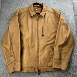 Giacca uomo pelle marrone Territory Ahead taglia XXL full zip classica - Foto 1 di 7