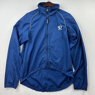 Vtg Pearl Izumi Cycling Jacket Blue Full Zip Zephrr Windbreaker Men's Medium - Image 1 of 4