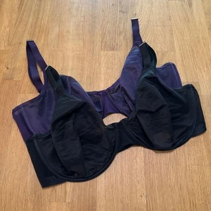 Soma 40G Purple Black Lot of 2 Unbelievable Lift Perfect Coverage Unlined Bras - Picture 1 of 15