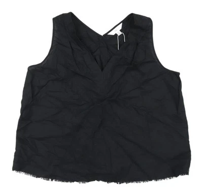 Marks and Spencer Black Women's Size 18 V-Neck Tank — 第 1/4 张图片