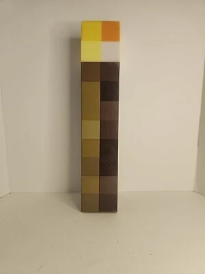 Minecraft Light Up Torch Mojang Think Geek Carry ou Wall Mount 2012 Nightlight - Imagem 1 de 4
