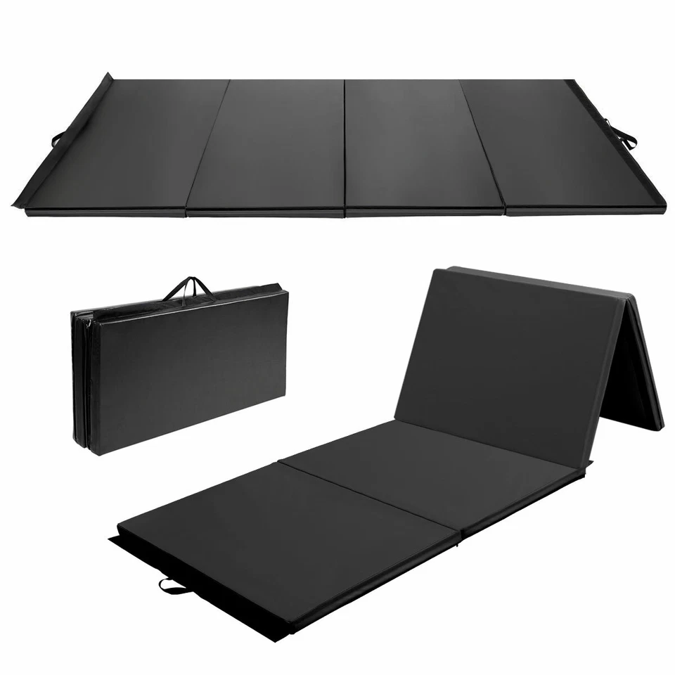Goplus 4'x10'x2" Estera de Gimnasia Panel Plegable Gimnasio Fitness Ejercicio Yoga Mat Foto 1 de 1
