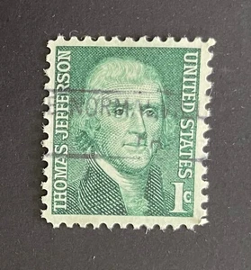 Normalville, Pennsylvania Type 841 Precancel 1 cent Jefferson - U.S. #1278 - PA - Picture 1 of 1